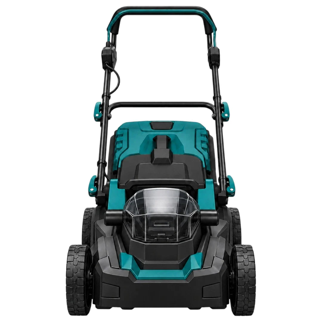 Bralvud Walk Behind Lawn Mower With Grass Collector