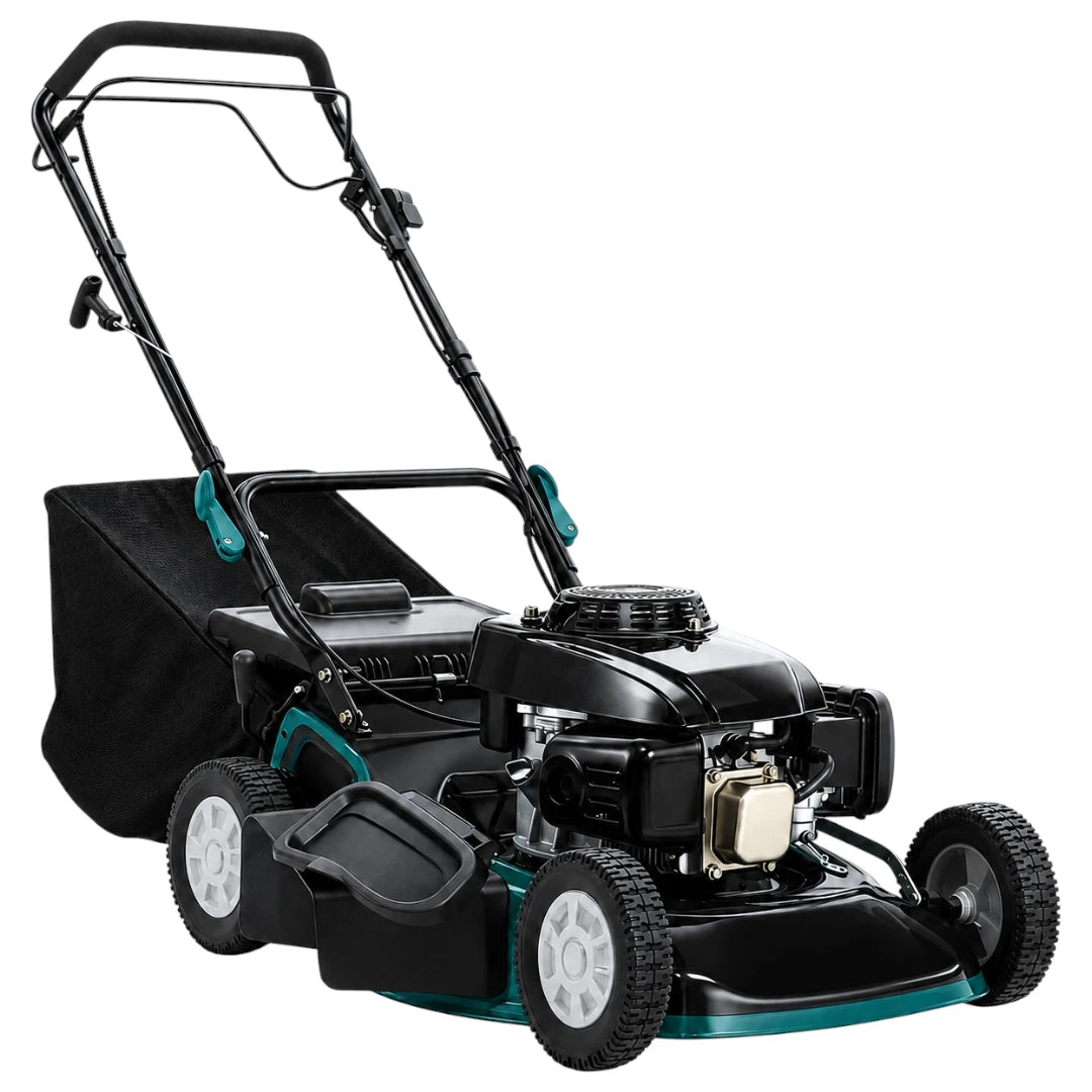 Bralvud Gas Lawn Mower With Side Discharge Chute