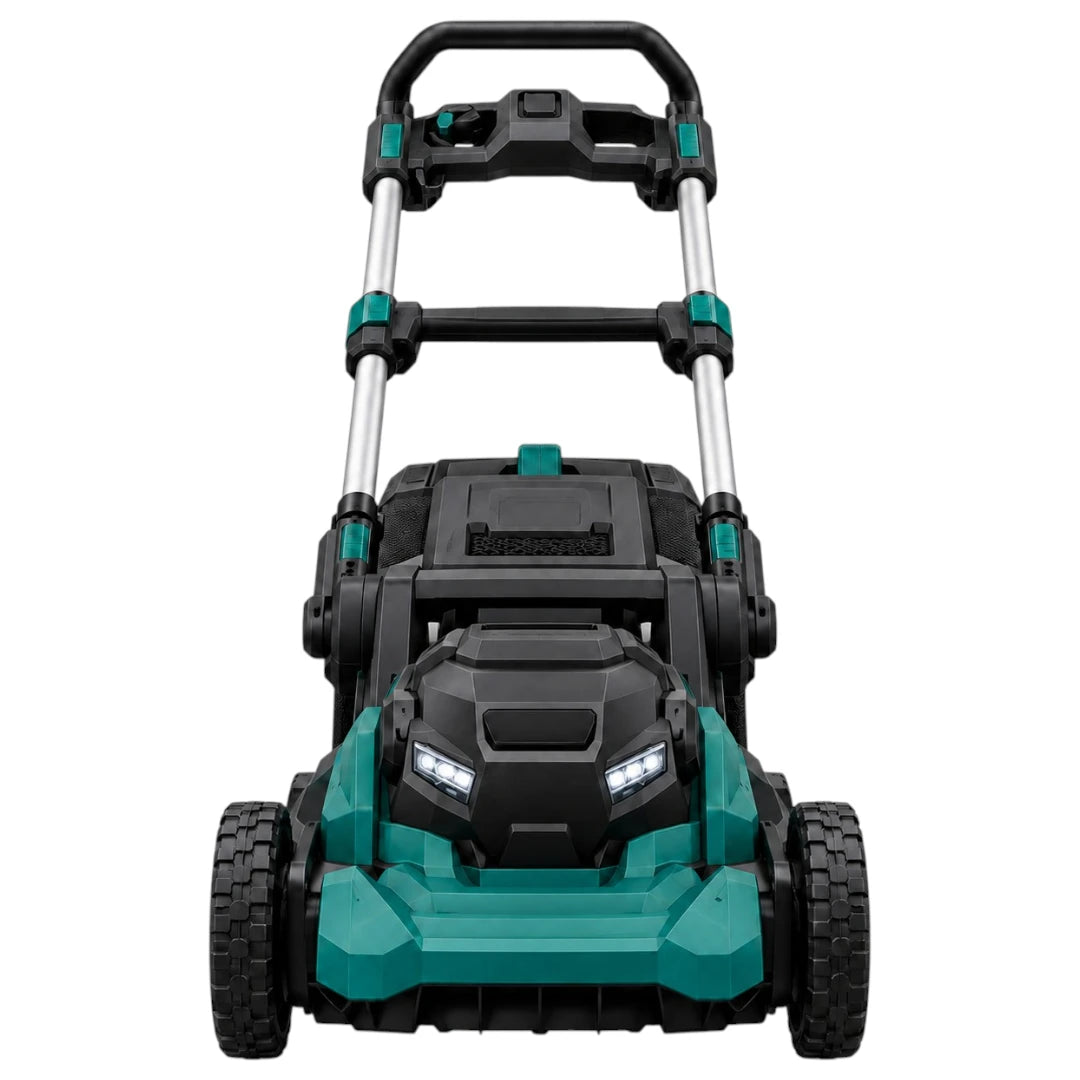 Bralvud Lawn Mower With Grass Catcher And Headlights