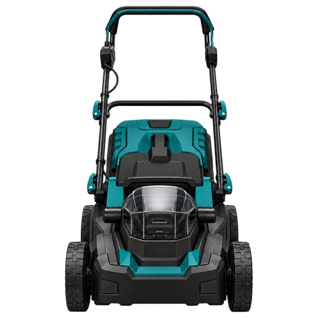 Bralvud Walk Behind Lawn Mower With Grass Collector